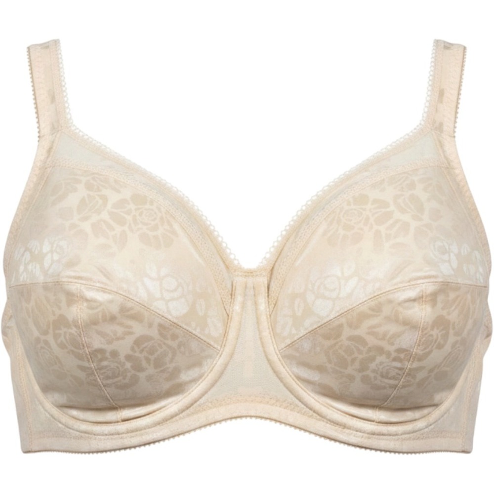 Playtex 18 Hour Ultimate Shoulder Comfort Wireless Bra 4693 Beige 44DD Floral
